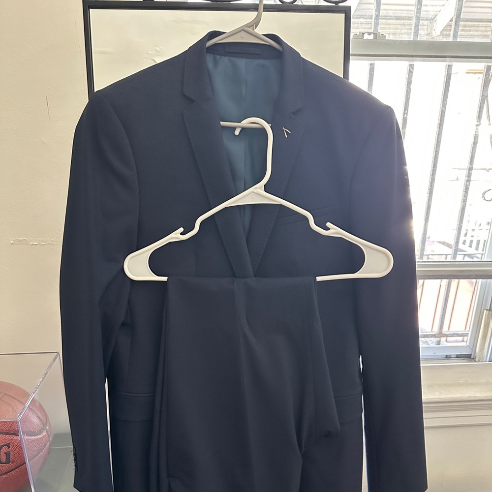 Navy Blue Zara men full suit